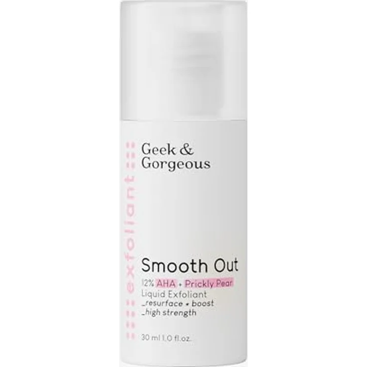 Geek & Gorgeous Smooth Out, Anti-ageing Peeling mit 12% AHA und Feigenkaktusextrakt, 30 ml für normale, trockene, fettige und Mischhaut – Bild 1