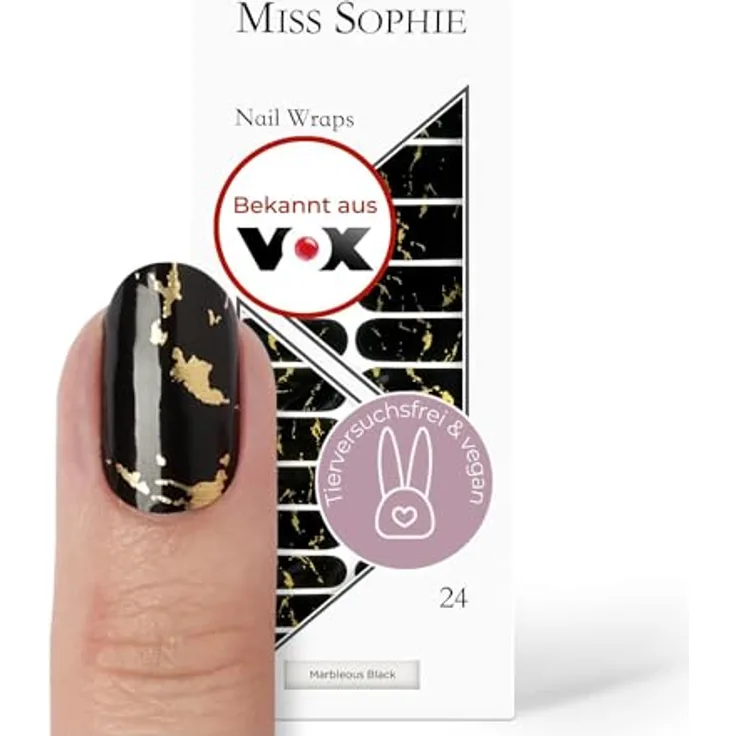 Miss Sophie's Marbleous Black Nagelfolie 20 g Muster Metallic