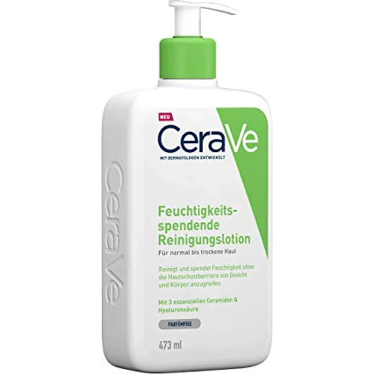 Cerave Feuchtigkeitsspendende Reinigungslotion 473 ml  – Bild 2