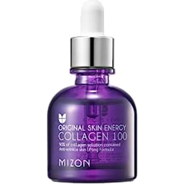 Mizon Collagen 100 Augencreme, Anti-Aging Gesichtsserum mit Meereskollagen und Hyaluronsäure, 30 ml