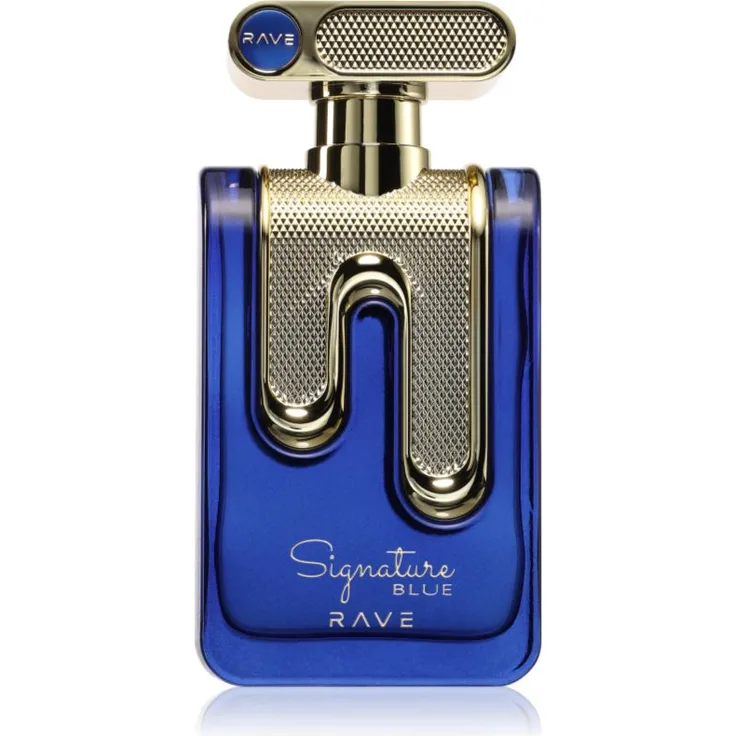 Rave Signature Blue, Eau de Parfum für Herren 100 ml, holziger und frischer Duft für aktive Männer