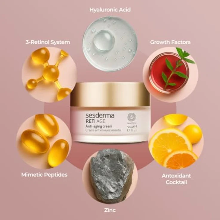 Sesderma Anti-Falten Creme Reti-age Sesderma Trockene haut 50 Ml Tagespflege für Damen und Herren – Bild 6