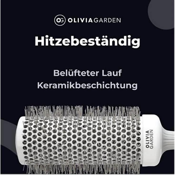 Olivia Garden - Expert Blowout Speed White and Grey Hairbrush - 55 - Preisvergleich – Bild 5