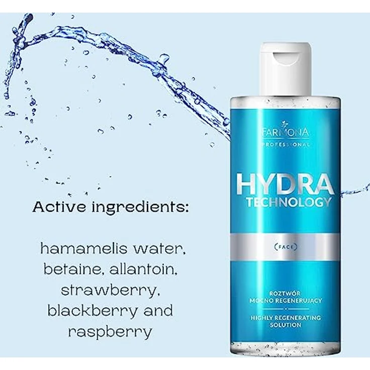 Farmona HYDRA TECHNOLOGY Step A - Stark regenerierende Lösung 500ml, glättet die Hautoberfläche, spendet Feuchtigkeit, lindert Reizungen, regeneriert intensiv und strafft. – Bild 4