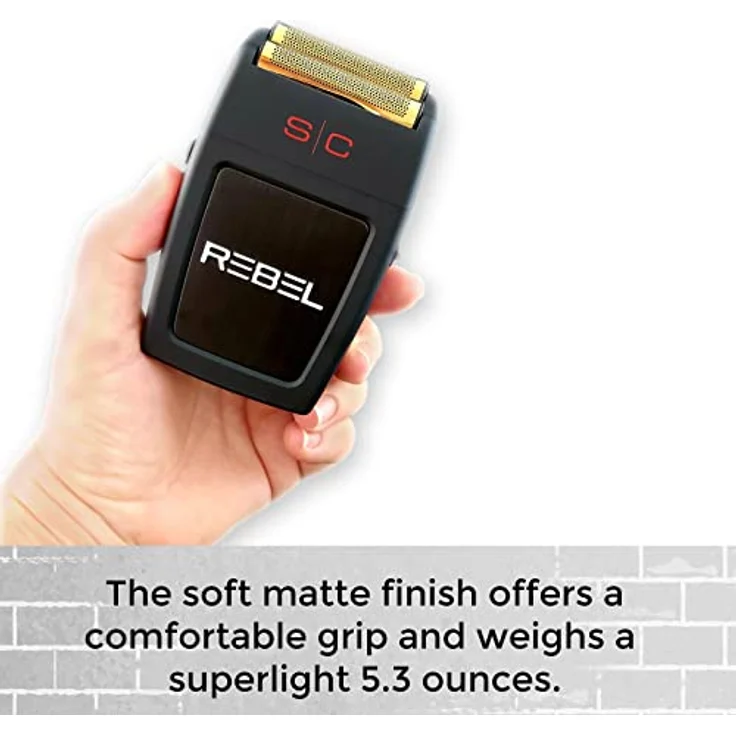 Stylecraft Shaver Rebel, Haarschneider mit Gold-Titan-Folien und 11.000 U/min. in Elegantes Schwarz – Bild 9