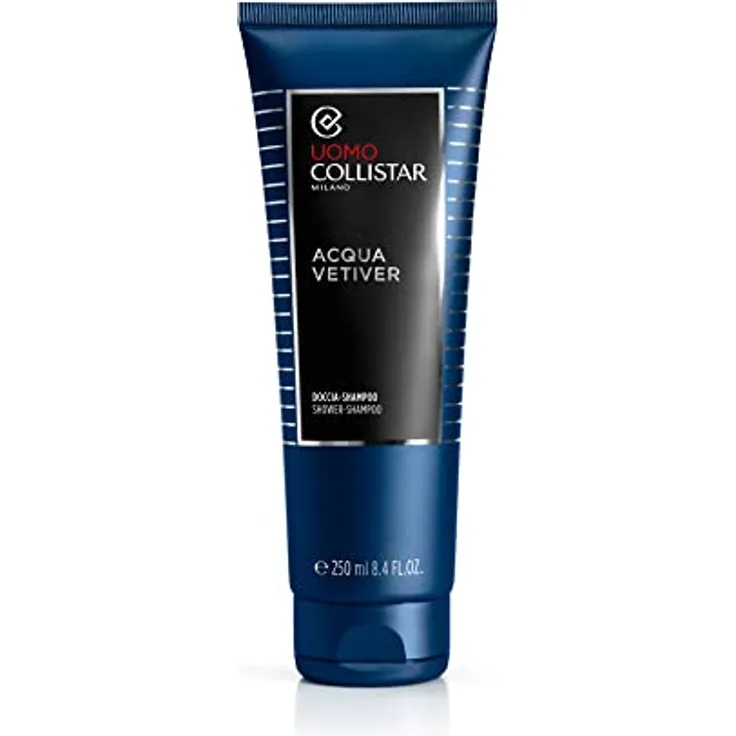 Collistar Acqua Vetiver Duschgel-Shampoo für Männer, reinigt Körper und Haare, pflegt und spendet Feuchtigkeit, ohne SLES, 250 ml
