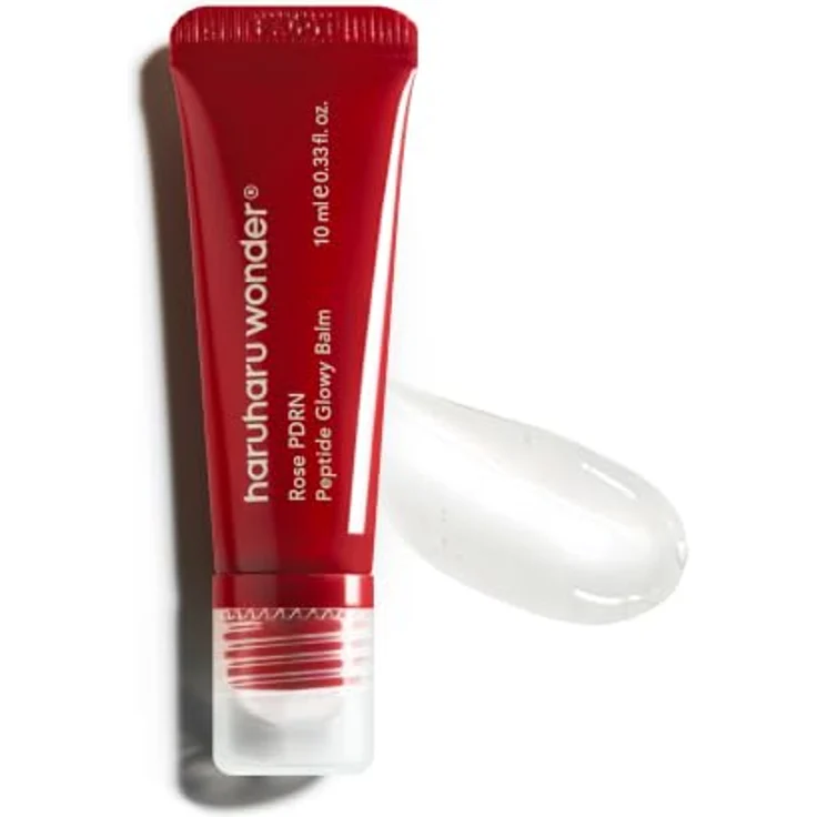 Haruharu Wonder Rose PDRN Peptide Glowy Balm, nährender Lippenbalsam mit Peptiden, 10 ml, für geschmeidige und hydratisierte Lippen – Bild 1