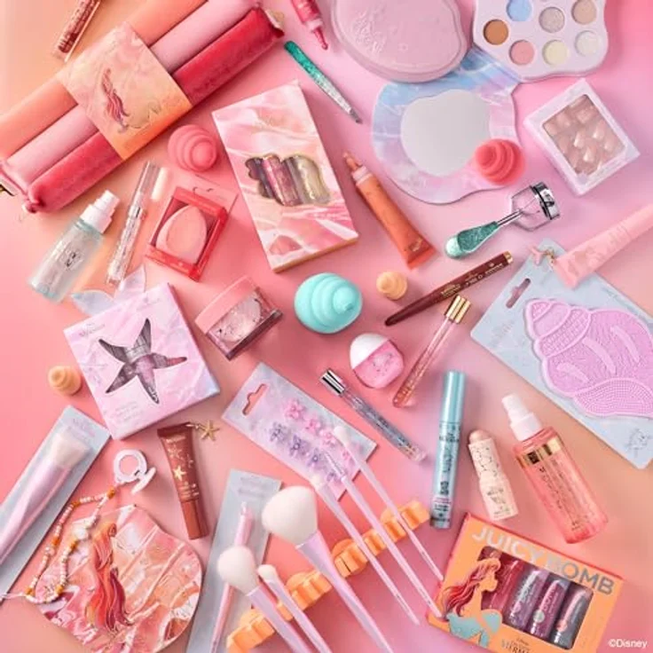 essence Disney The Little Mermaid Puderpinsel, präziser Make-up-Pinsel für pudrige Produkte, vegan – Bild 4