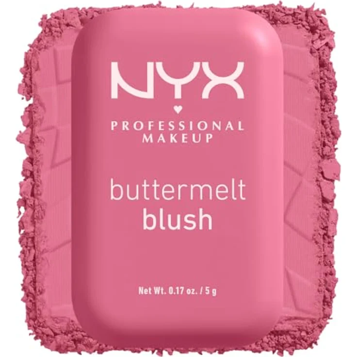 NYX Professional Makeup Buttermelt Blush 5 g 06 FOR THE BUTTA, cremiges Rouge mit Shea-, Mandel- und Mangobutter, vegan – Bild 11