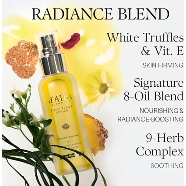 d'Alba White Truffle First Spray Serum, Gesichtsserum mit feuchtigkeitsspendendem Trüffelextrakt, 50 ml – Bild 7