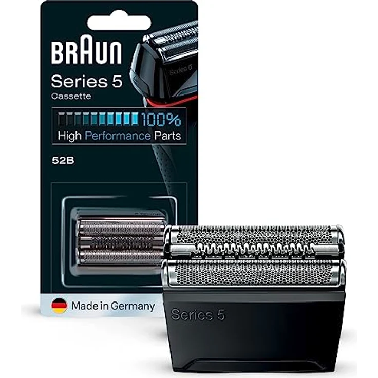 Braun Zubehör Combipack 52B, Rasierklinge und Folie für Serie 5, FlexMotionTec, Schwarz – Bild 1