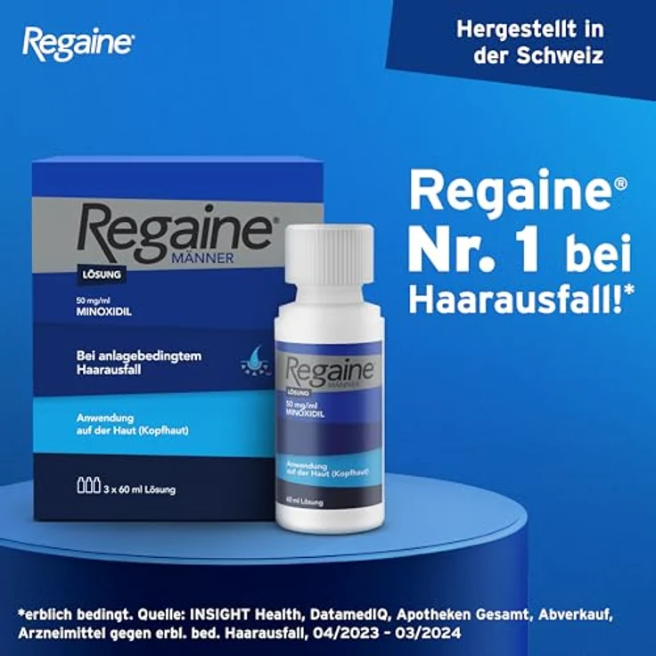 Regaine Männer Lösung: Mit 50 mg/ml Minoxidil (5%), 60 ml zur Behandlung erblich bedingtem Haarausfall – Bild 2