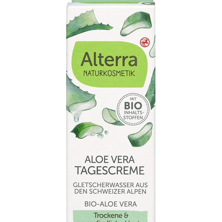 Alterra Tagescreme Bio-Aloe Vera & Gletscherwasser (50ml) – Bild 1