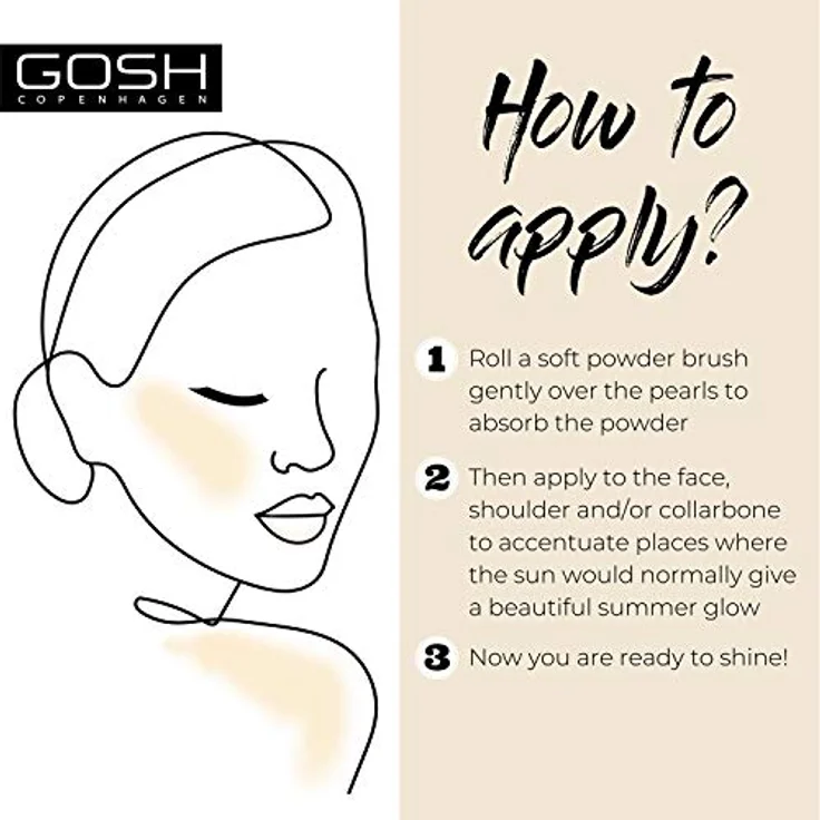 Gosh Precious Pearls, bronzierende Perlen zum Tönen, 25 g, mattierendes Puder für ein langanhaltendes Finish – Bild 4