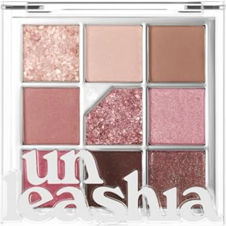 Unleashia N°5 All of Dusty Rose, Lidschattenpalette mit 9 veganen Farben in kühlen Pudertönen, 7,6 g – Bild 1