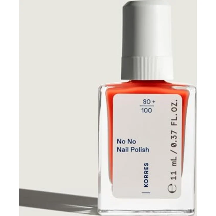KORRES No No Nail Polish 43 Summer Peach, veganer 10-Free Nagellack mit Gel-Effekt, hoher Deckkraft & splitterfester Haltbarkeit, 11 ml – Bild 3