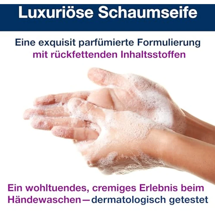Tork luxuriöse Schaumseife S4, Blütenduft, 6 × 1.000 ml, PH-neutral, transparent – Bild 3