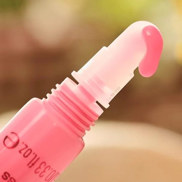 essence SO CHERRY happy peptide lipgloss Nr. 02, feuchtigkeitsspendend, glänzend, vegan, pink, 10ml – Bild 3