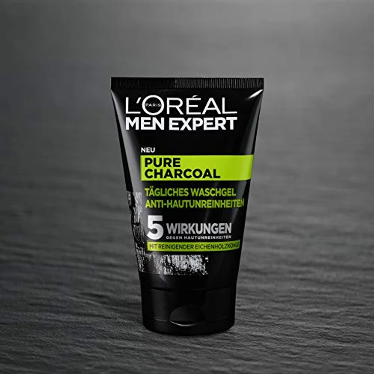 L'Oréal Men Expert Pure Charcoal Waschgel Anti-Hautunreinheiten Reinigungsgel 100 ml – Bild 3