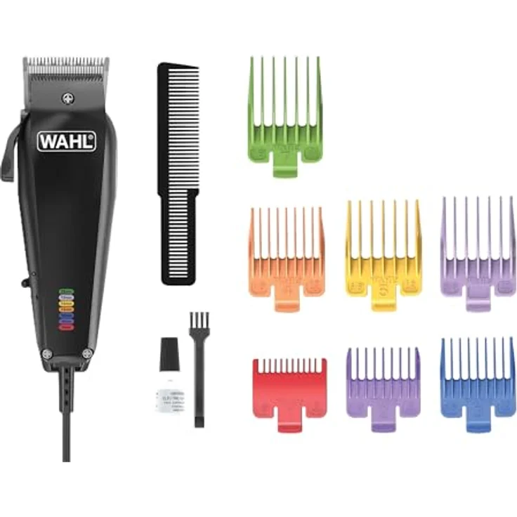 Wahl 3027683 MultiCut Tierhaarschneidemaschine, kabelgebunden mit leistungsstarkem 7.200 RPM Motor und 7 farbcodierten Aufsteckkämmen – Bild 1