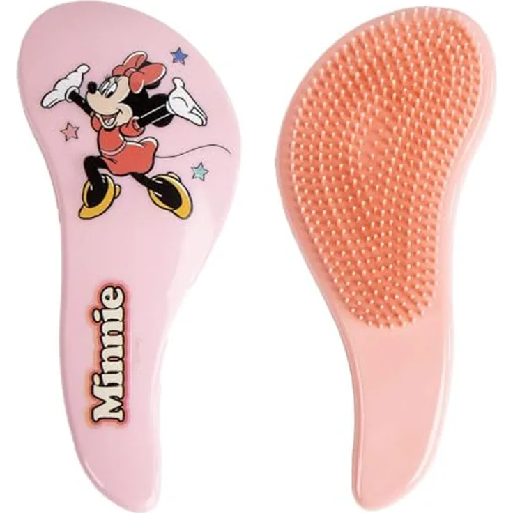 Cerda Minnie Maus Haarbürste für Kinder – Entwirrbürste aus bruchsicherem ABS-Kunststoff, ideal für nasses und trockenes Haar