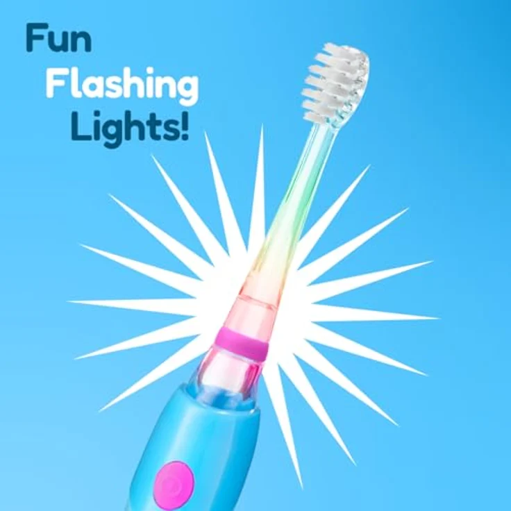 BRUSH-BABY KidzSonic Schallzahnbürste für Kinder, Flamingo, sanfte Reinigung, 2 Modi – Bild 5