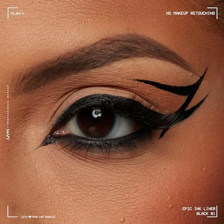 NYX Epic INK LINER Eyeliner waterproof #black 1 ml  – Bild 5