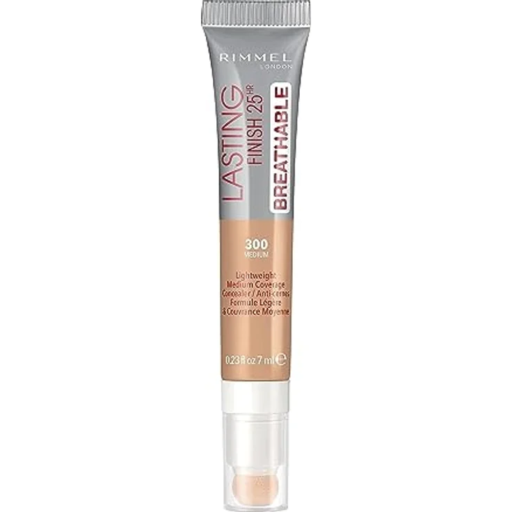 RIMMEL LONDON Lasting Finish Breathable Concealer, mittlere Deckkraft, leichte atmungsaktive Formel, Medium – Bild 1