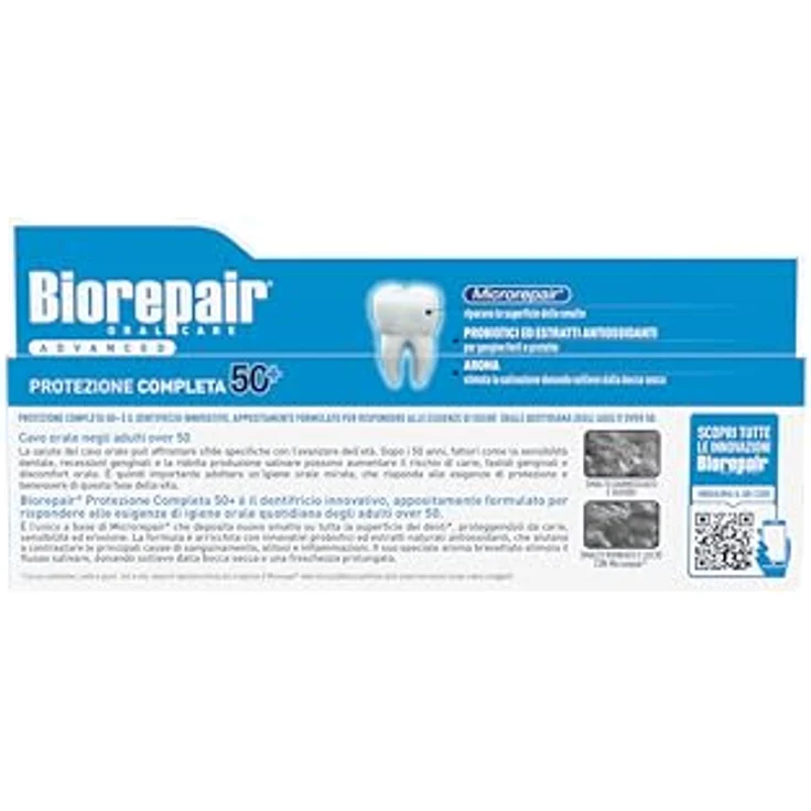 Biorepair Advanced Complete Protection Zahnpasta für empfindliche Zähne, 75 ml, ohne Fluorid und SLS – Bild 3
