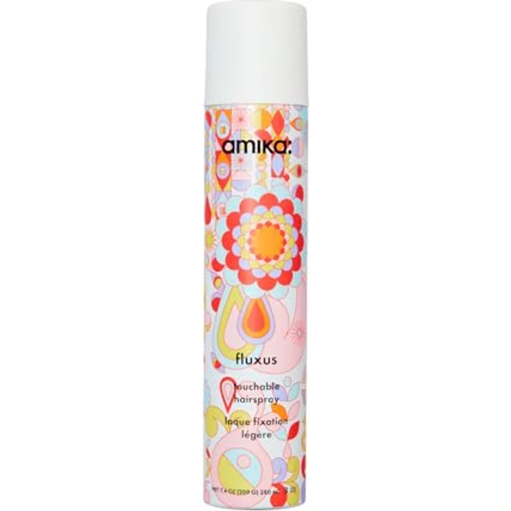 Amika Fluxus Touchable Hold Hairspray 270ml, flexibles Haarspray für ganztägigen Halt, Anti-Frizz-Schutz, vegan, mit Sanddorn-Pflege – Bild 1