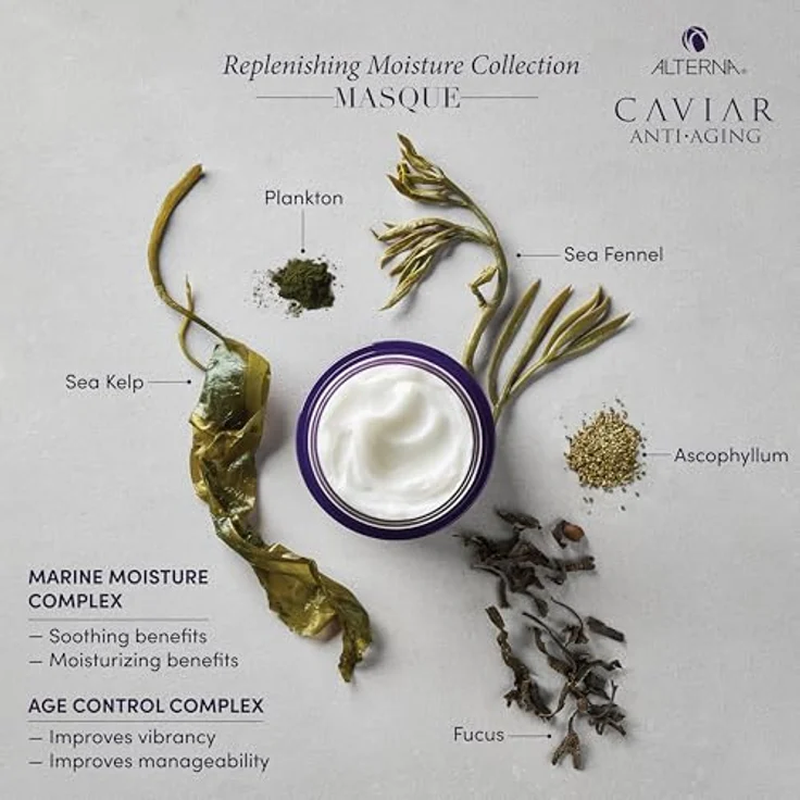 Alterna Caviar Anti-Aging Replenishing Moisture Hair Masque, Haarmaske für trockenes und grobes Haar, 183 ml – Bild 7