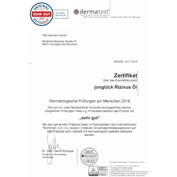 JUNGLÜCK Rizinusöl BIO 50ml - Vegan | 100% reines kaltgepresstes Natur-Öl für Gesicht, Wimpern, Haare und Nägel, intensiv nähren und revitalisieren – Bild 5