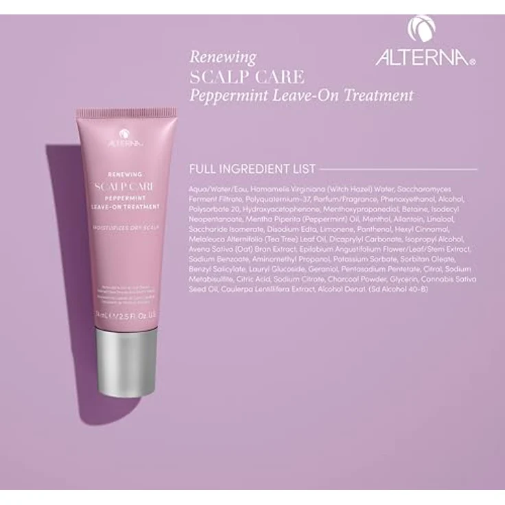 Alterna Renewing Scalp Care Peppermint Leave-on Treatment, feuchtigkeitsspendende Haarkur für trockene Kopfhaut, 74 ml – Bild 3