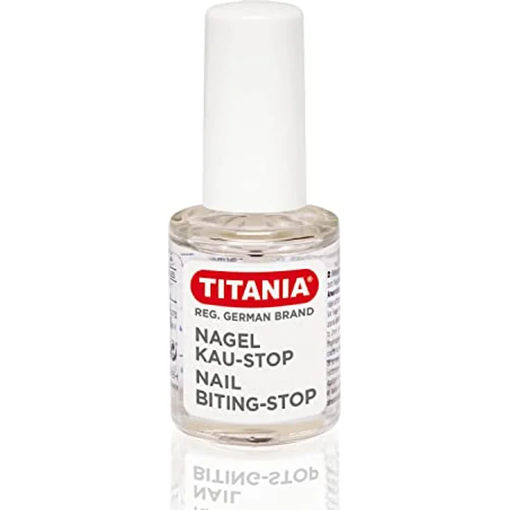 TITANIA Nagel Kau-Stop (10ml) • Nagellack gegen Nägelkauen • Anti Nägelkauen • Schutz gegen Fingernägelkauen • Anti Fingernagel Kauen – Bild 1