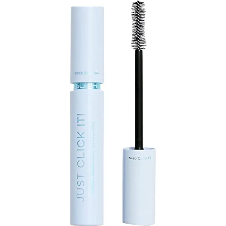 GOSH Just Click It Waterproof Mascara 001, voluminöse und wasserfeste Mascara in Schwarz, 10ml
