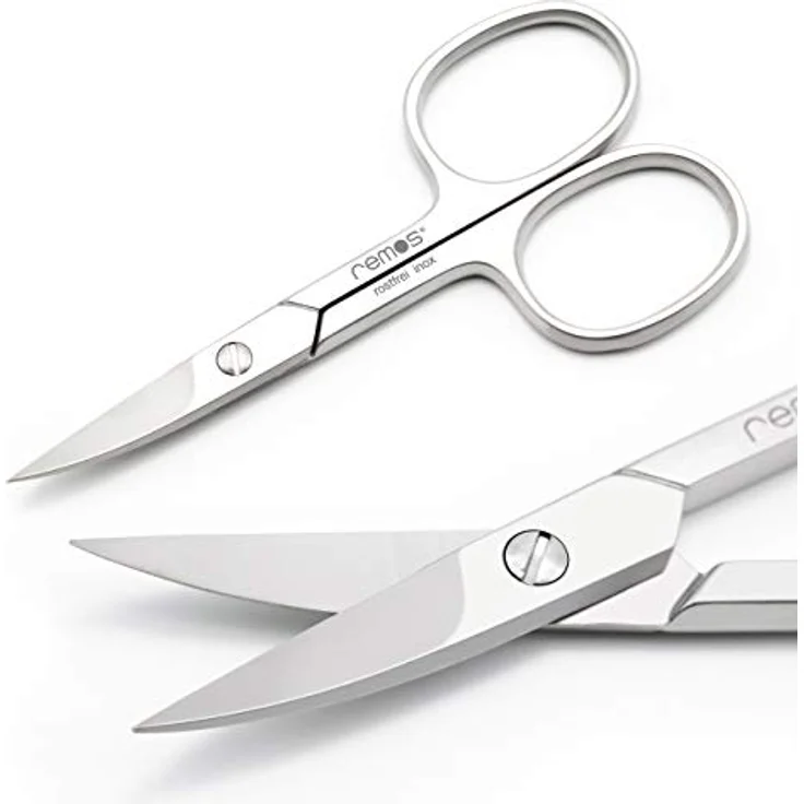 remos professional body care REMOS Nagelschere Edelstahl [INOX] 9.5cm, gebogene Klinge für präzisen Schnitt von Fingernägeln und dünnen Fußnägeln – Bild 4