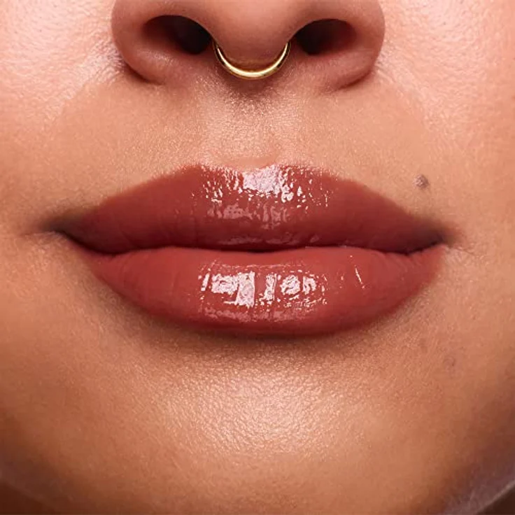 Stila Cosmetics Plumping Lip Glaze, hydratisierendes Lipgloss mit Volumeneffekt, Farbton Cinnamon, 3.5 ml – Bild 4