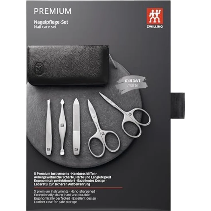 Zwilling Twinox Maniküre-Set im Yakleder-Etui 5tlg. – Bild 6