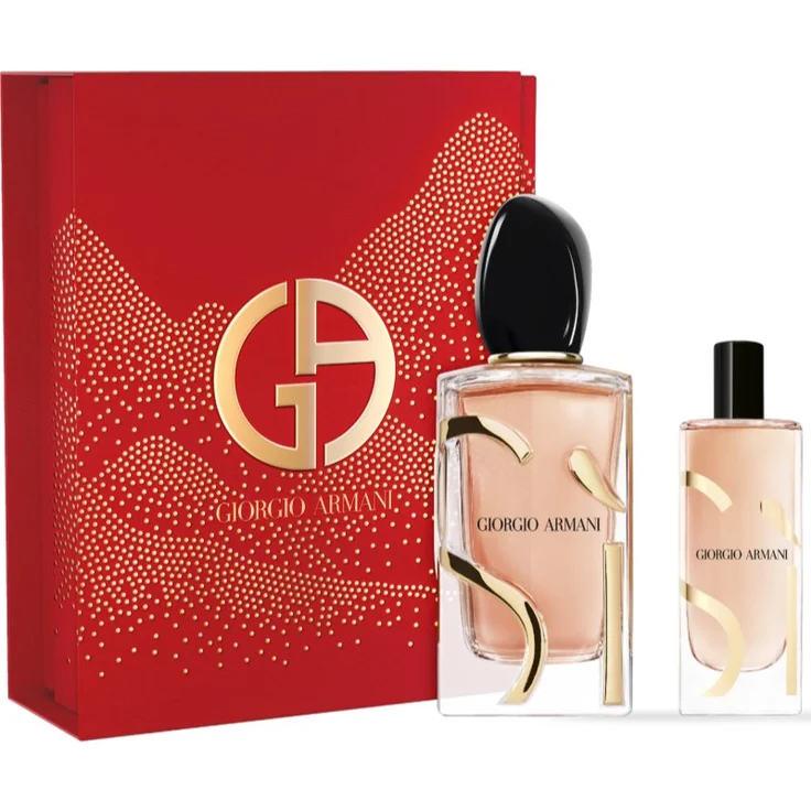 Armani Sì Intense Geschenkset für Damen, Eau de Parfum 100 ml + Miniatur 15 ml, blumig-fruchtiger Duft
