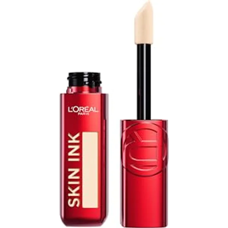 L'Oréal Paris Infaillible Skin Ink Foundcealer, Wasserfestes Make-Up mit bis zu 48H Halt, Deckend wie Foundation, Leicht wie Concealer, Light Neutral 15, 15ml