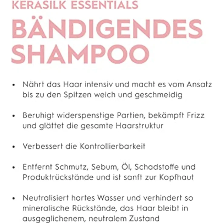 Kerasilk Essential, Bändigendes Shampoo für widerspenstiges und krauses Haar, 750ml – Bild 2
