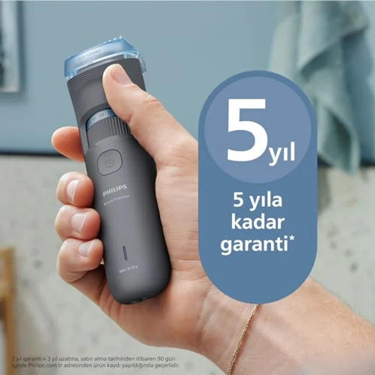 Philips Series 3000 BT3617/15, Bartschneider mit selbstschärfenden Klingen, wasserfester Ausführung, Schnittlängeneinstellungen, Verwendung mit oder ohne Kabel – Bild 9