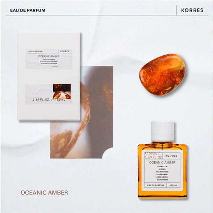 KORRES Oceanic Amber Eau de Parfum für Herren, maskuliner & orientalischer Duft mit Meerwasserakkorden, vegan, 50 ml – Bild 4