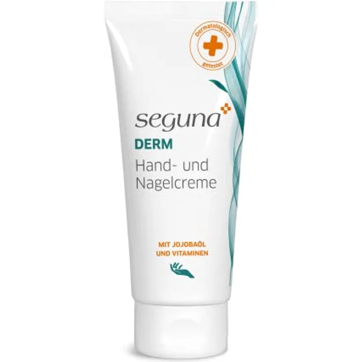 Seguna Derm Hand- und Nagelcreme, 100ml, Handcreme mit Jojobaöl und Vitaminen, zur Pflege beanspruchter Hände und Nägel