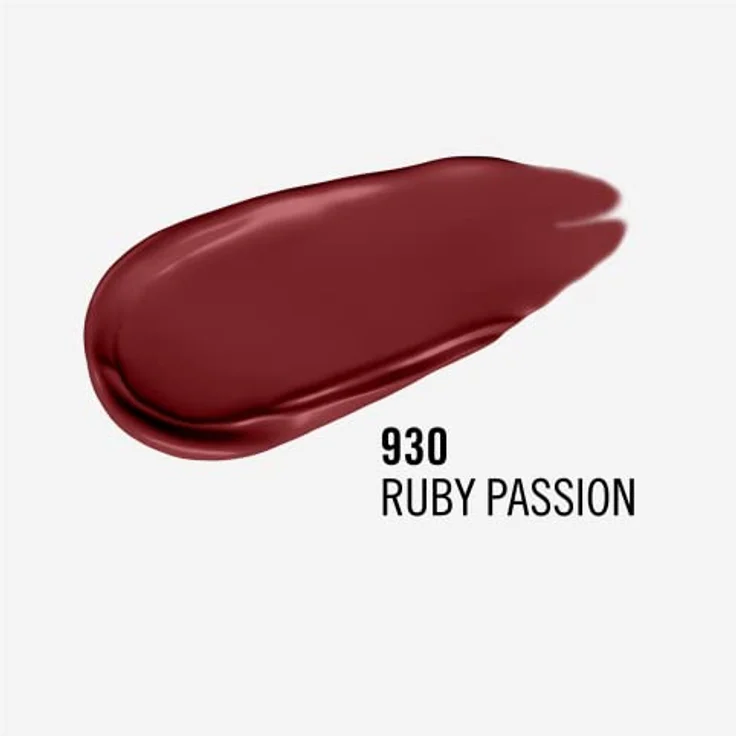 Rimmel London Flüssiger Lippenstift, Lasting Mega Matte, flüssiger Lippenstift, lang anhaltend, für weiche Lippen mit Finish Matte, vegane Formel mit Squalen und Kokosöl - 930 Ruby Passion, 7,4 ml – Bild 3