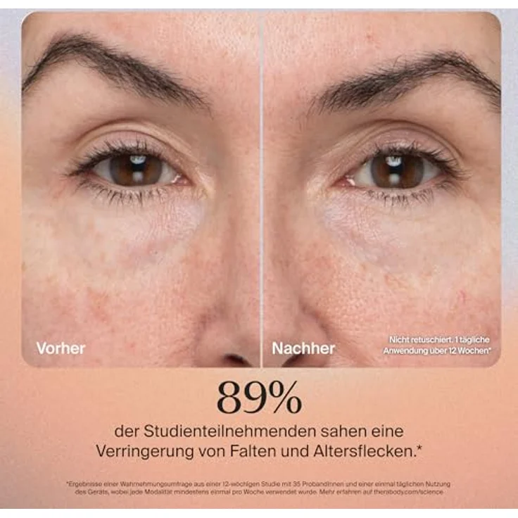 THERABODY TheraFace PRO, All-in-One Gesichts-Massagegerät mit Mikrostrom, LED-Lichttherapie und perkussiver Reinigung, schwarz – Bild 3