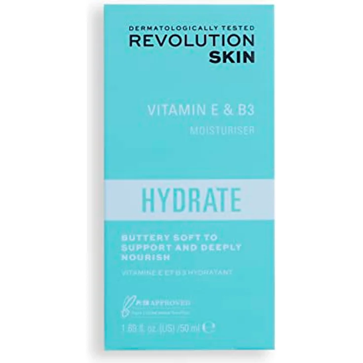 Revolution Skincare London Feuchtigkeitscreme für das Gesicht, Für trockene & raue Haut, Enthält Vitamin E & B3, Vegan & Tierversuchsfrei, 50ml – Bild 4