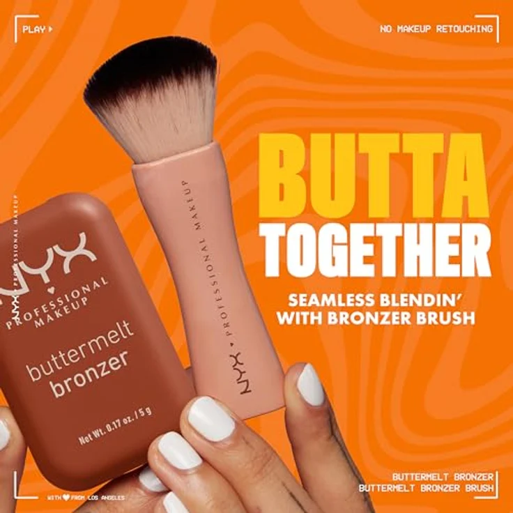 NYX Professional Makeup Buttermelt Bronzer, cremiger Bronzer für natürlichen Teint, 5 g – Bild 8