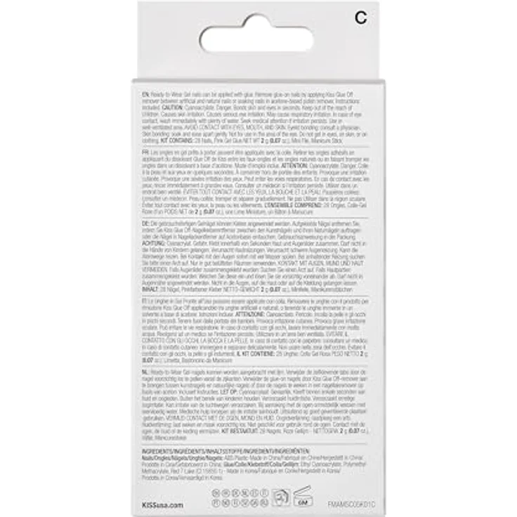 KISS Gel Fantasy High Volume Gel künstliche Fingernägel North Coast 28 St. – Bild 4