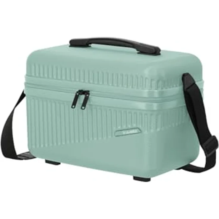 Travelite Beautycase Hartschale Handgepäck, Bali, Kosmetikkoffer mit Organizer- und Aufsteckfunktion, 36 cm, 17 Liter - Mint